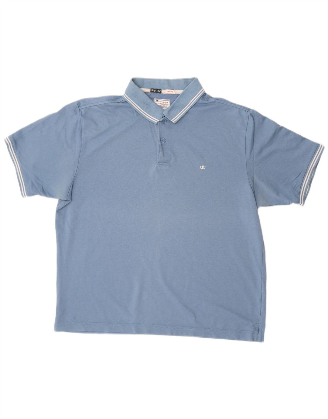 Ανδρικό μπλουζάκι πόλο Champion Easy Fit Large Blue