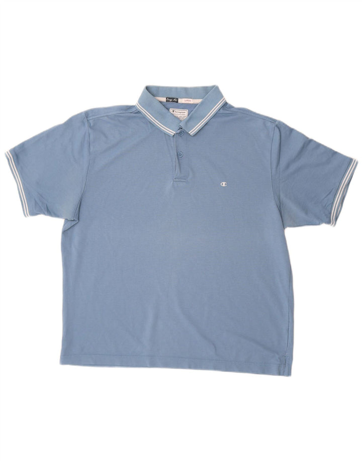Ανδρικό μπλουζάκι πόλο Champion Easy Fit Large Blue
