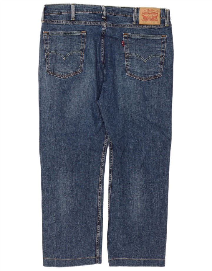 Levi's Mens 514 Straight Jeans W38 L27 Μπλε Βαμβακερό