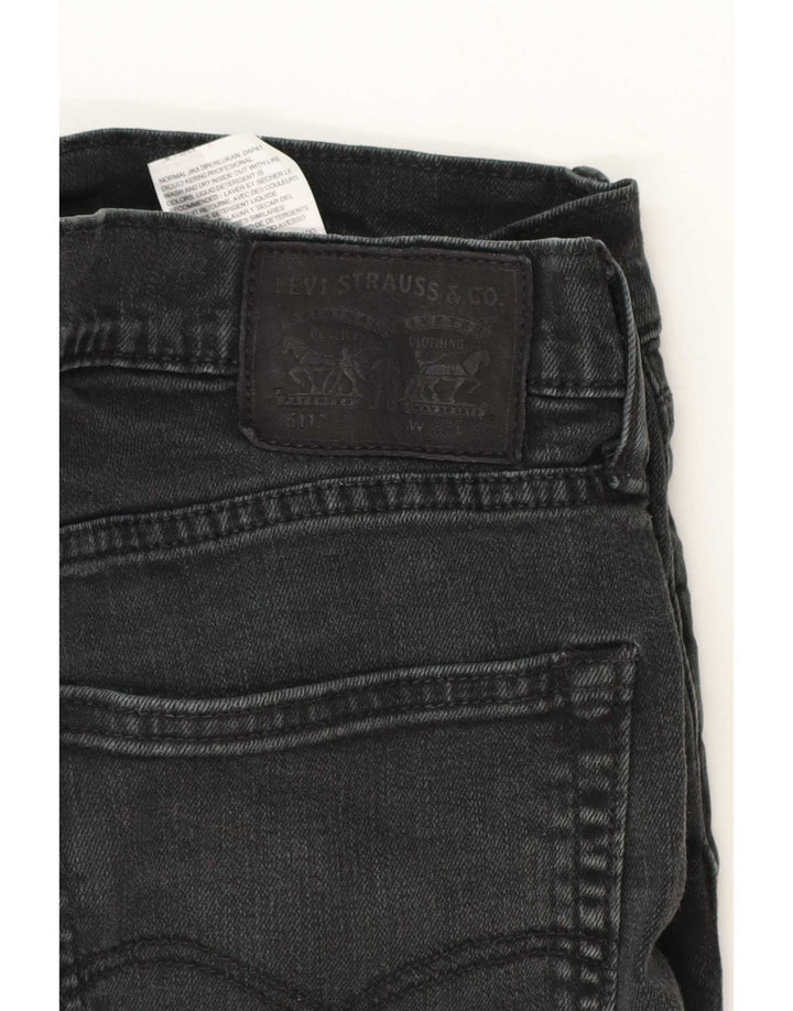 Levi's Mens 511 Slim Jeans W36 L32 Μαύρο βαμβακερό