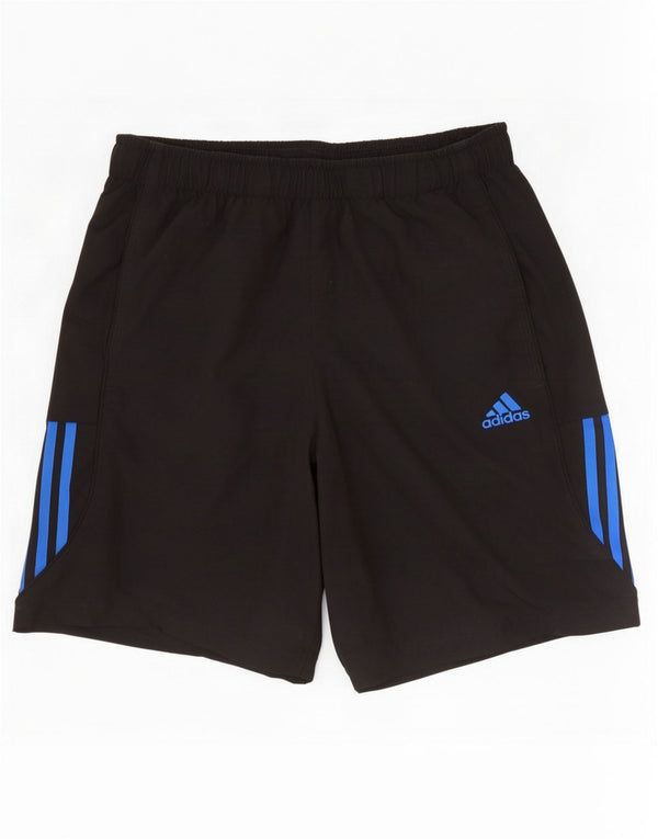 Ανδρικό σορτς Adidas Climalite από μεσαίο μαύρο πολυεστέρα