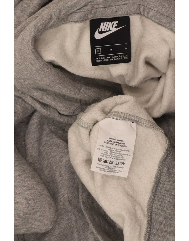Ανδρικά γραφικά κουκούλα Nike, μεσαίο γκρι βαμβακερό