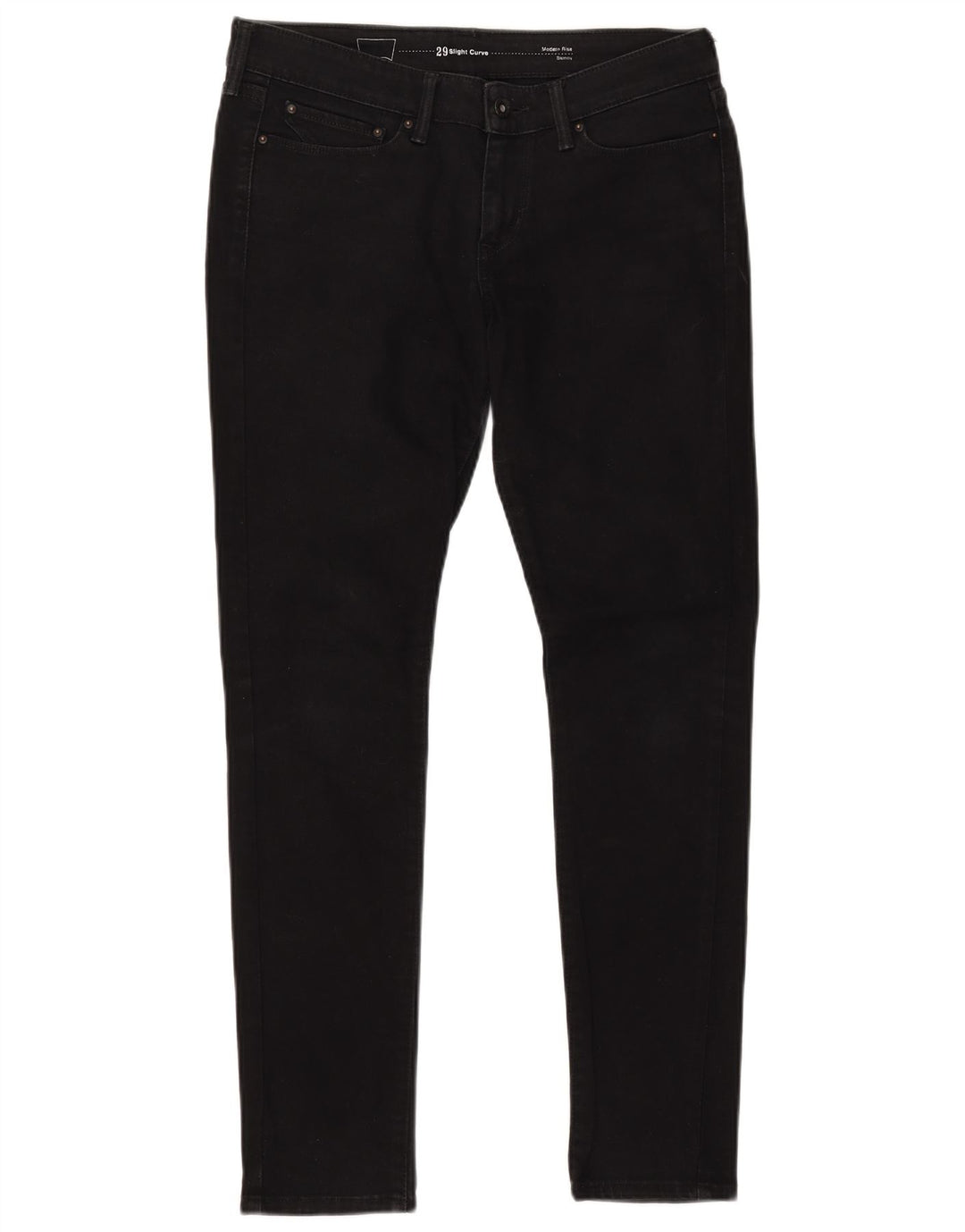 Γυναικεία LEVI'S Slight Curve Modern Rise Skinny Jeans W29 L32 Μαύρο βαμβακερό