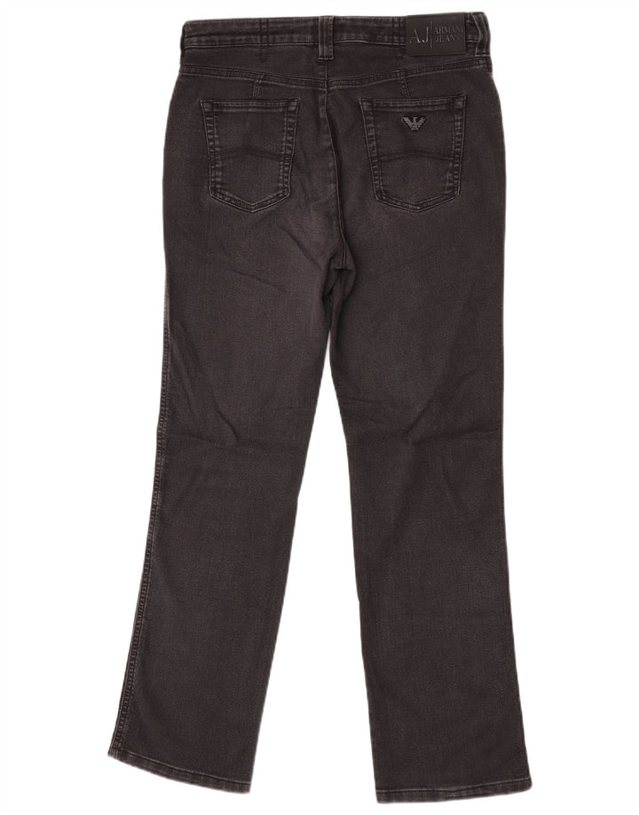 Armani Γυναικείο ίσιο τζιν W30 L30 μαύρο βαμβακερό