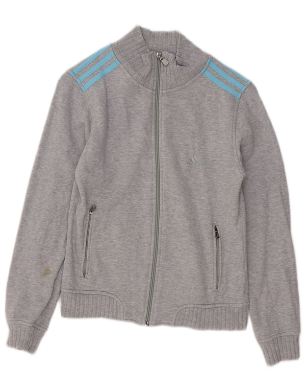 Γυναικεία αθλητική φόρμα Adidas Top Jacket UK 6 XS Γκρι βαμβακερό