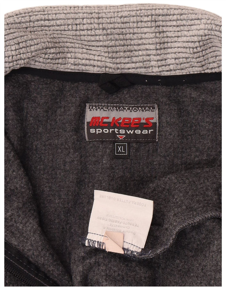 Ανδρικό φερμουάρ MC Kee's Fleece Jumper XL Grey Colourblock Πολυεστέρας