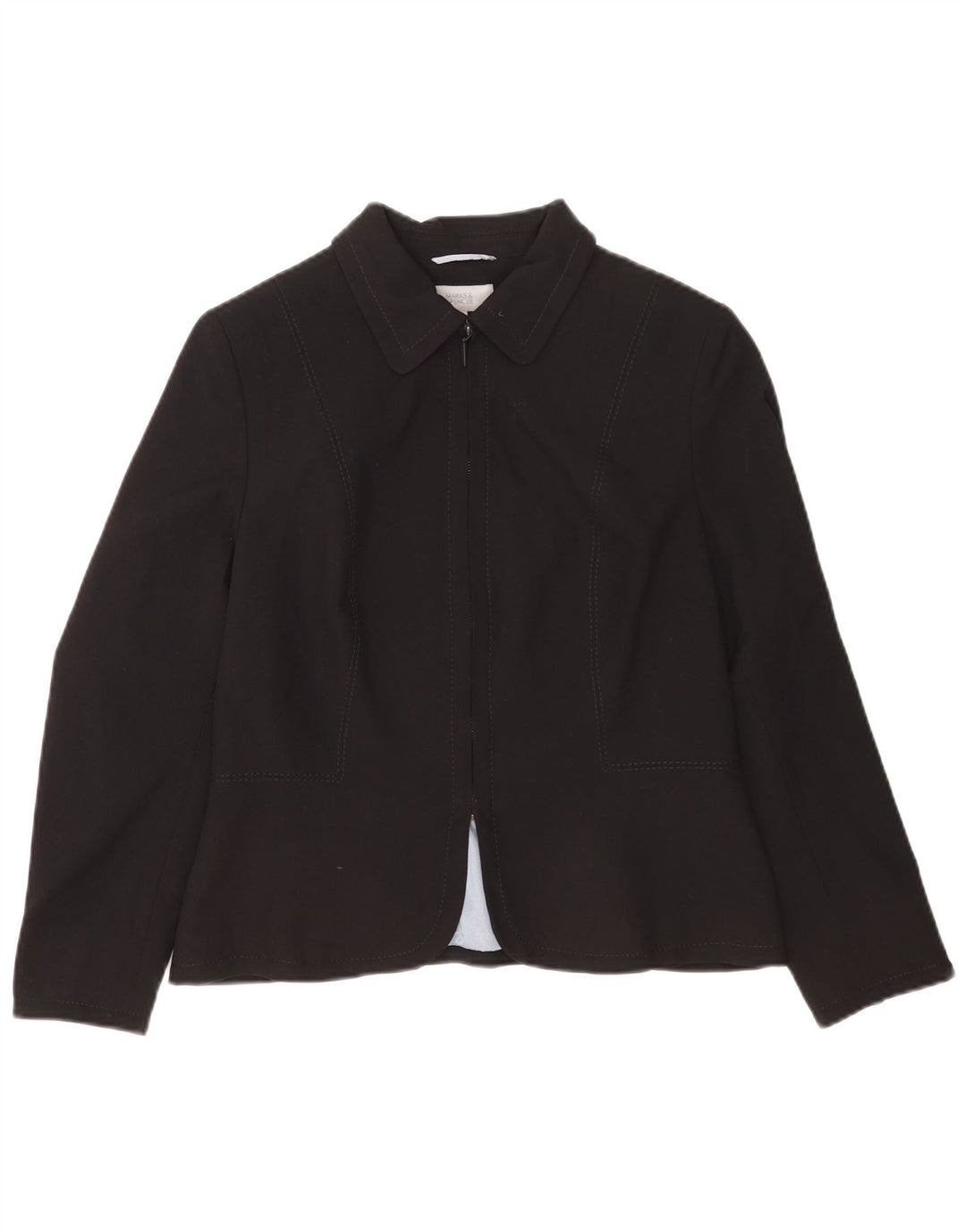 Marks & Spencer Γυναικείο μπουφάν μπλέιζερ Petite Full Zip UK 14 Medium Black