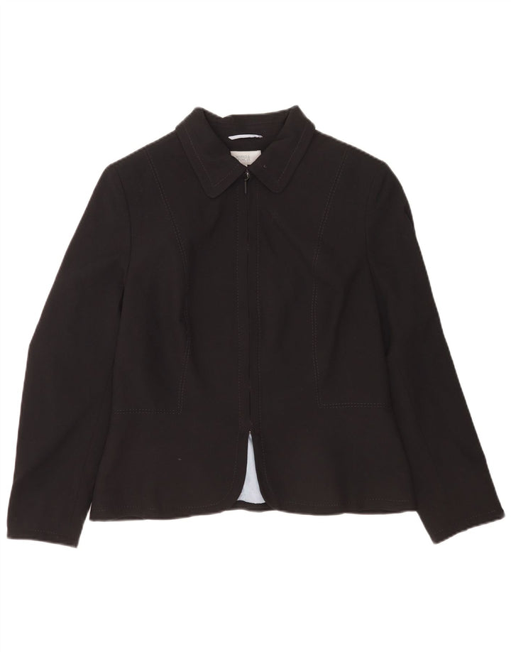 Marks & Spencer Γυναικείο μπουφάν μπλέιζερ Petite Full Zip UK 14 Medium Black