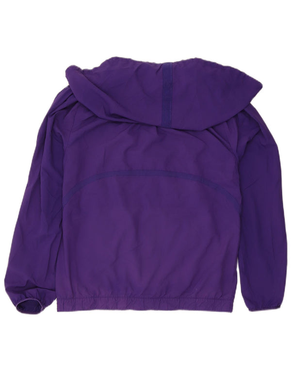 Adidas Γυναικεία αθλητική φόρμα με κουκούλα Top Jacket UK 16 Large Purple Polyester