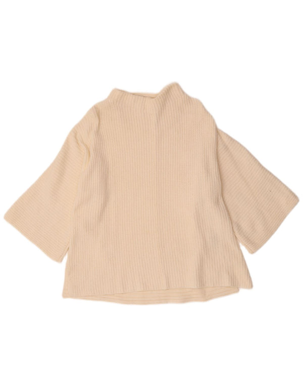 Marks & Spencer Γυναικείο πουλόβερ με λαιμό χελώνα UK 10 Small Off White