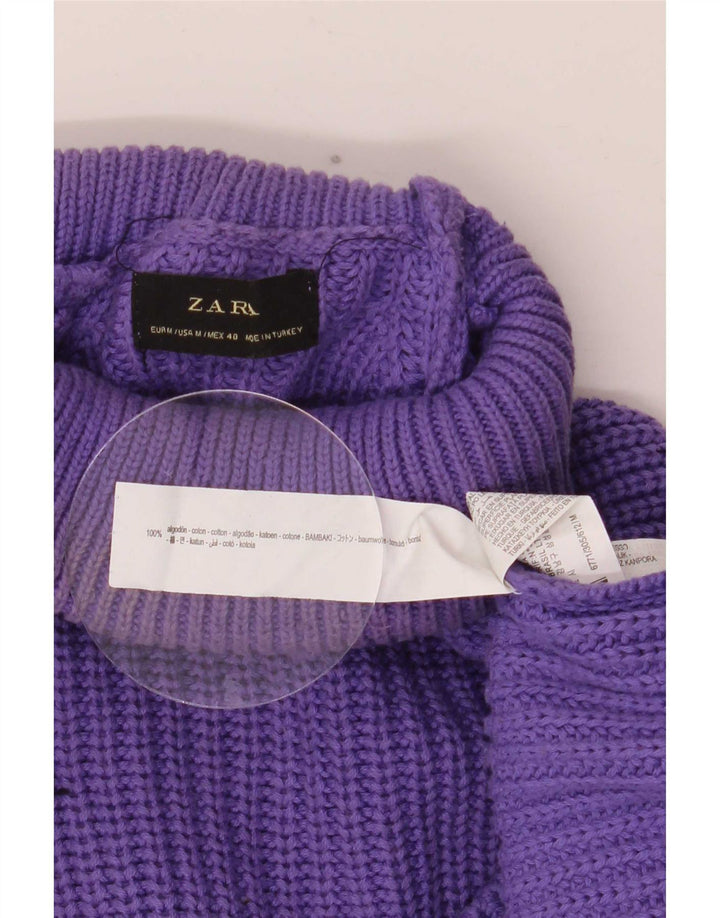Ανδρικό πουλόβερ Zara με ρολό λαιμόκοψη, μεσαίο βαμβακερό