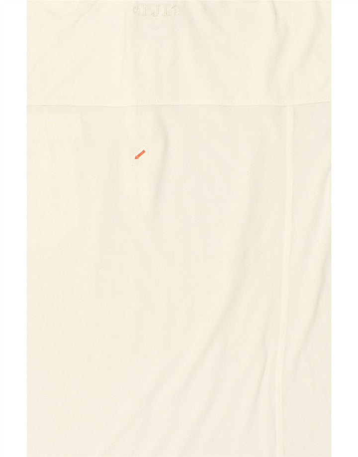 PEPE JEANS Womens Polo Shirt UK 14 Large White Cotton | Vintage PEPE Jeans | Thrift | Second-Hand PEPE Jeans | Used Clothing | Messina Hembry 