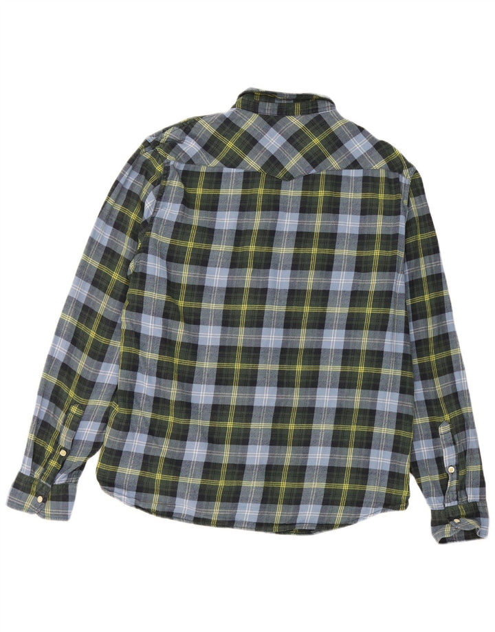 Ανδρικό φανελένιο πουκάμισο Lee Slim Fit XL Μπλε βαμβακερό