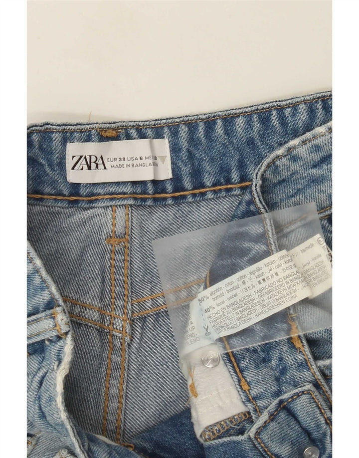 Zara Γυναικείο τζιν σορτς EU 38 Small W28 Μπλε βαμβακερό