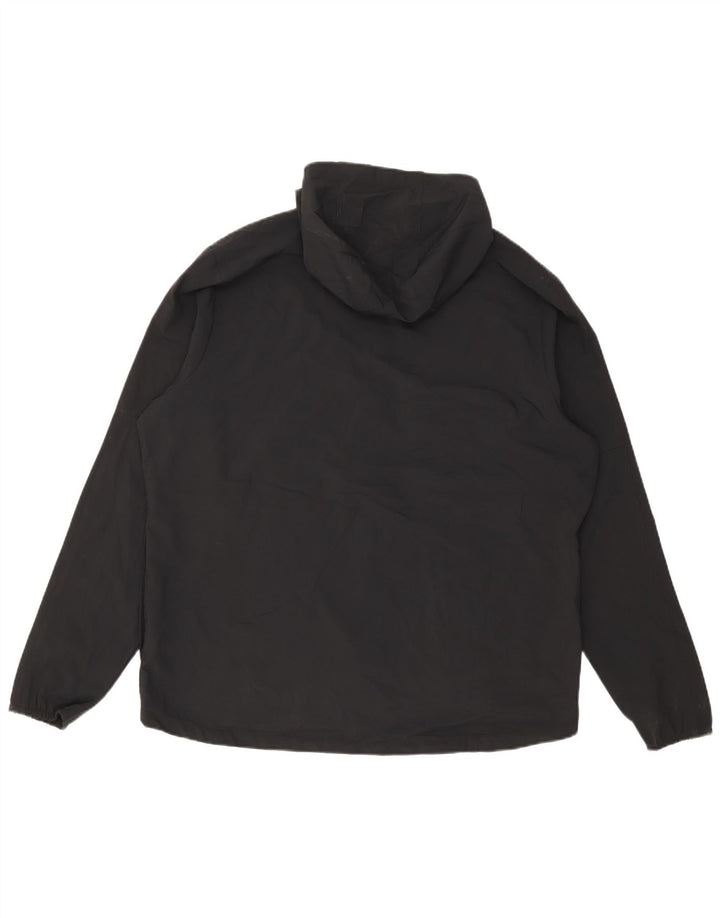 Ανδρικό μπουφάν βροχής με κουκούλα Nike UK 42 XL μαύρο πολυεστέρα