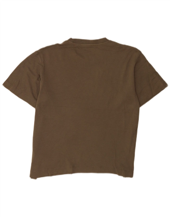 Jack & Jones Ανδρικό T-Shirt Top Μικρό Χακί Βαμβακερό