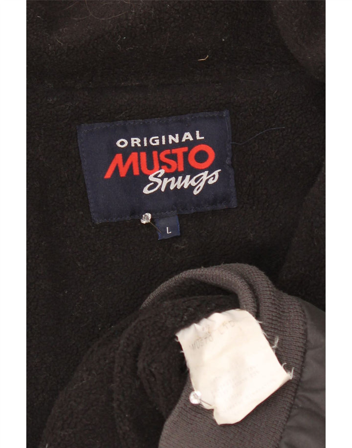 Musto Ανδρικό Bomber Jacket UK 40 Large Grey Polyester