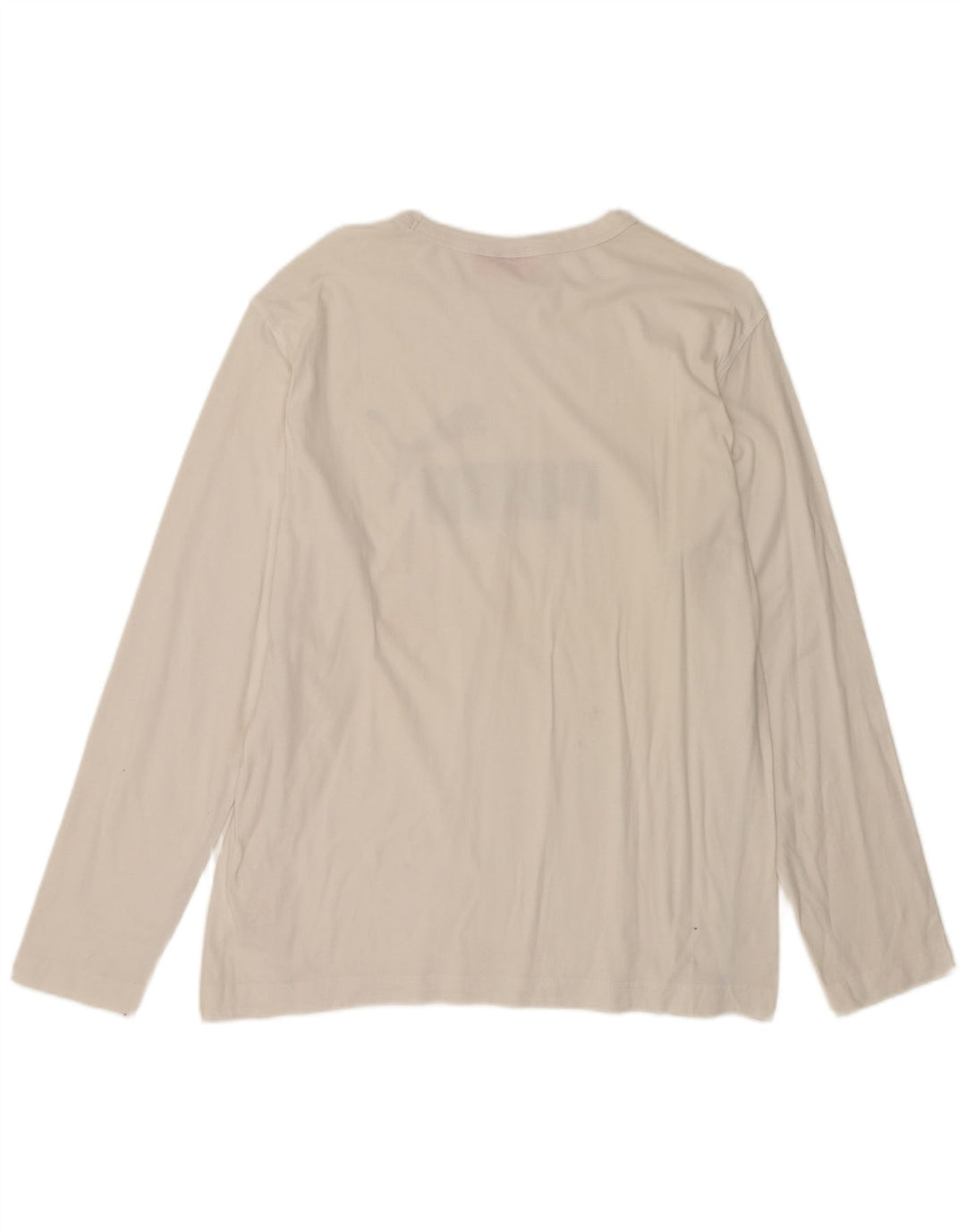 Ανδρικό γραφικό τοπ PUMA με μακρυμάνικο μεσαίο λευκό βαμβακερό