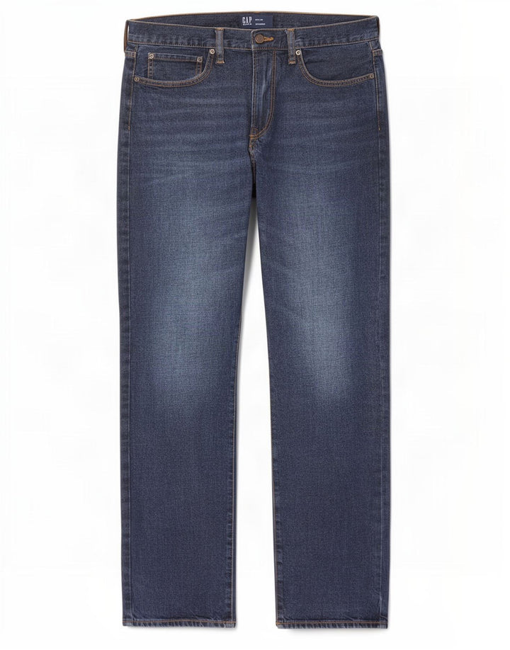 Ανδρικό τζιν Gap ίσιο W34 L31 Navy Blue Cotton