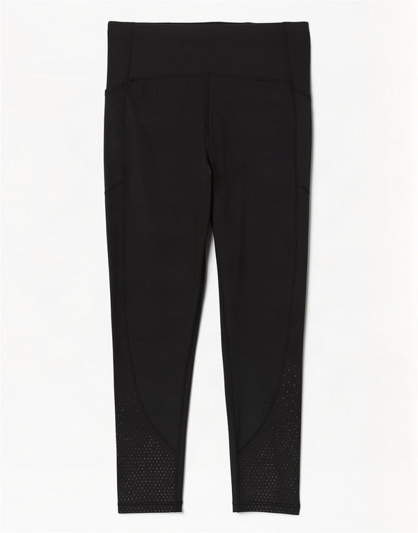 Lululemon Γυναικείο κολάν Crop US 10 Large Black Spotted