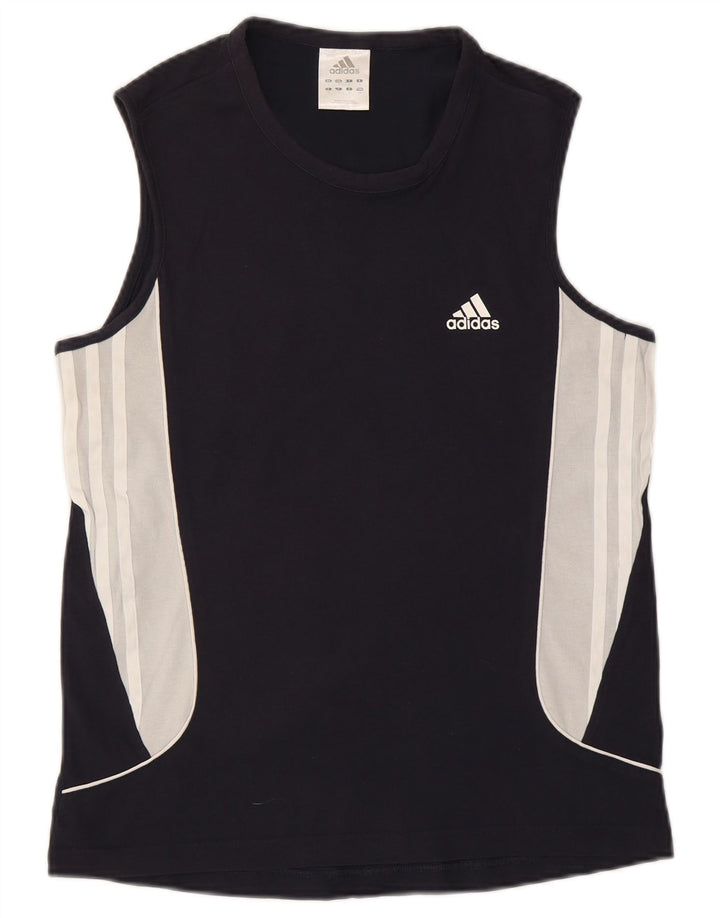 Ανδρικό γιλέκο Adidas Small Blue Navy Colourblock Βαμβακερό