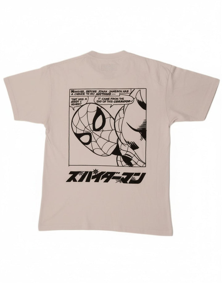 Pull & Bear Ανδρικό T-Shirt Marvel Graphic Top Medium White