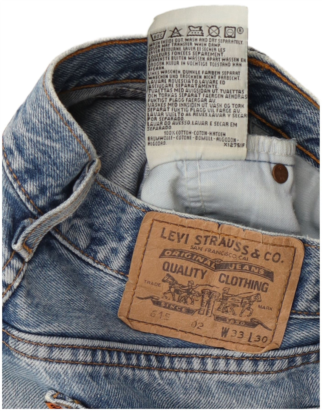 Ανδρικό τζιν σορτς Levi's 515 W33 Βαμβακερό μεσαίο μπλε