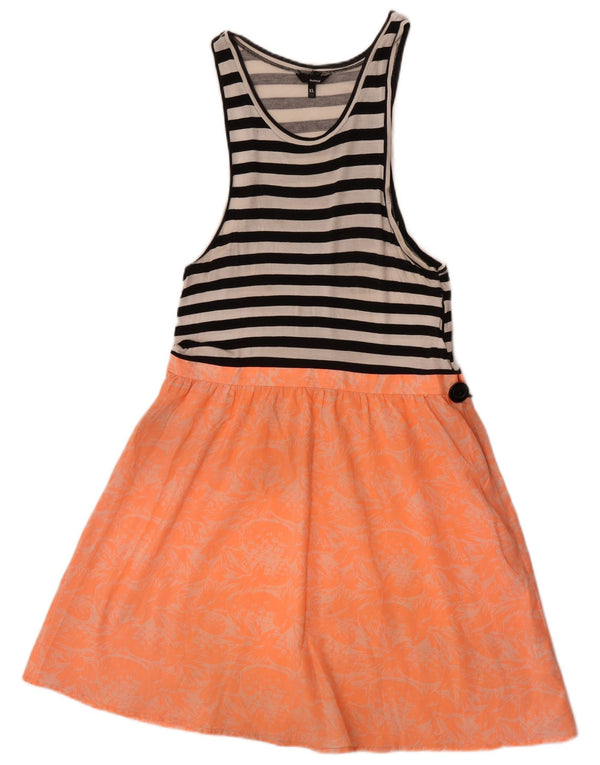 Hurley γυναικείο αμάνικο φόρεμα A-Line UK 18 XL πολύχρωμο ριγέ