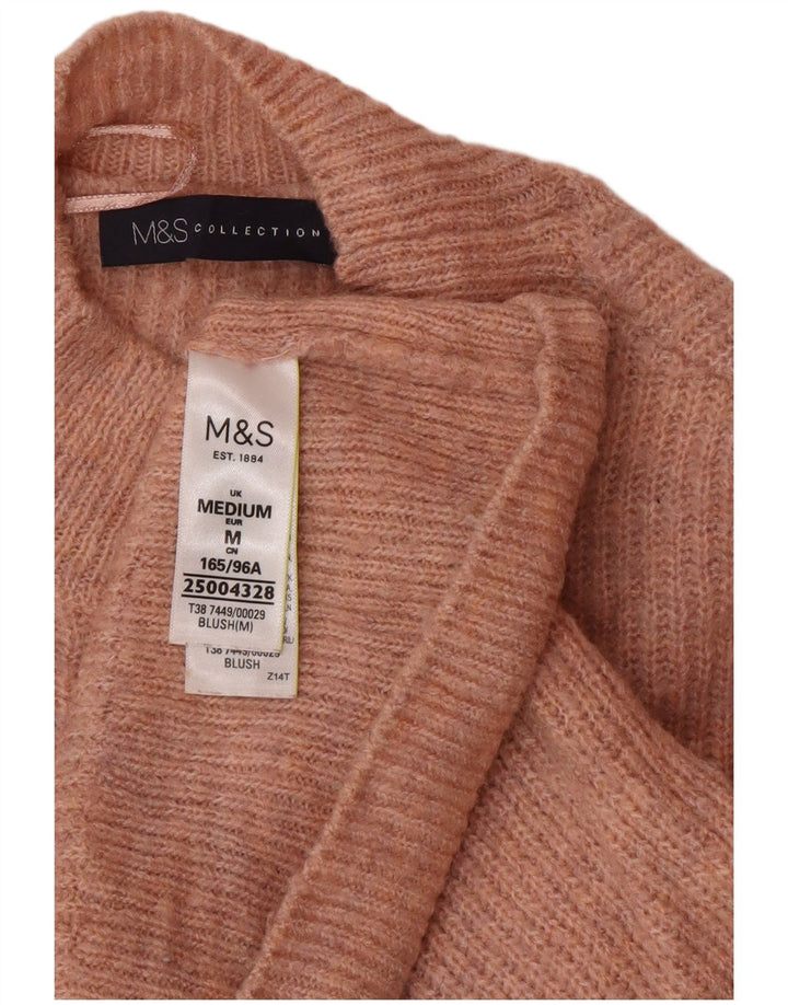 Marks & Spencer Γυναικείο πουλόβερ με λαιμόκοψη χελώνας UK 12 Medium Pink
