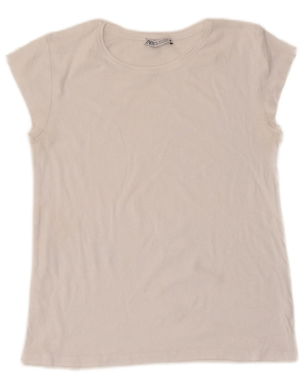 Zara Γυναικείο T-Shirt Top UK 8 Small White