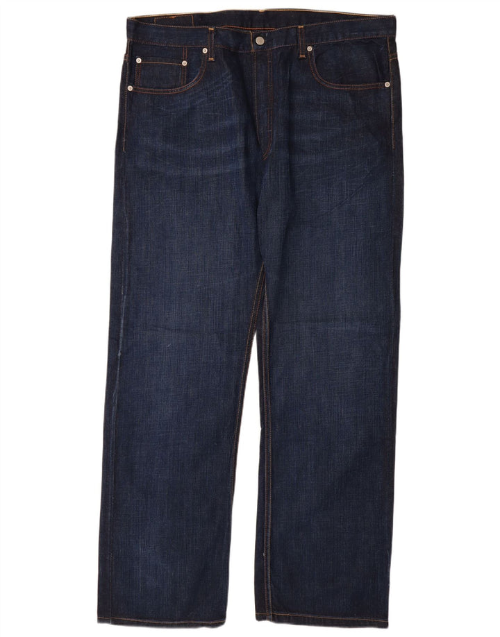 LEVI'S Ανδρικό 758 Straight Jeans W38 L32 Navy Blue Cotton