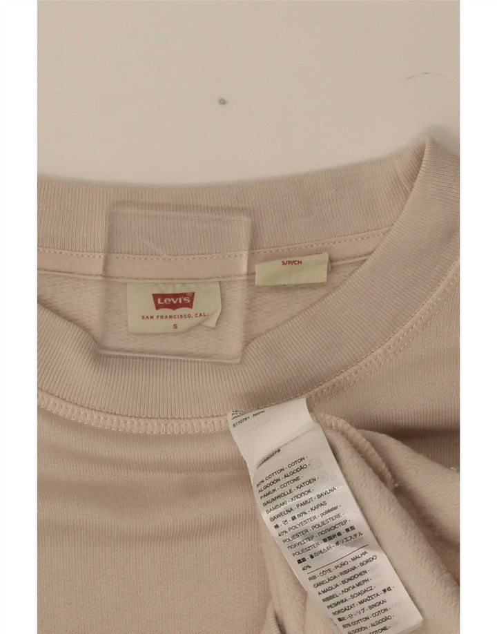 Γυναικείο φούτερ Levi's Oversized Jumper UK 10 Small Beige Cotton