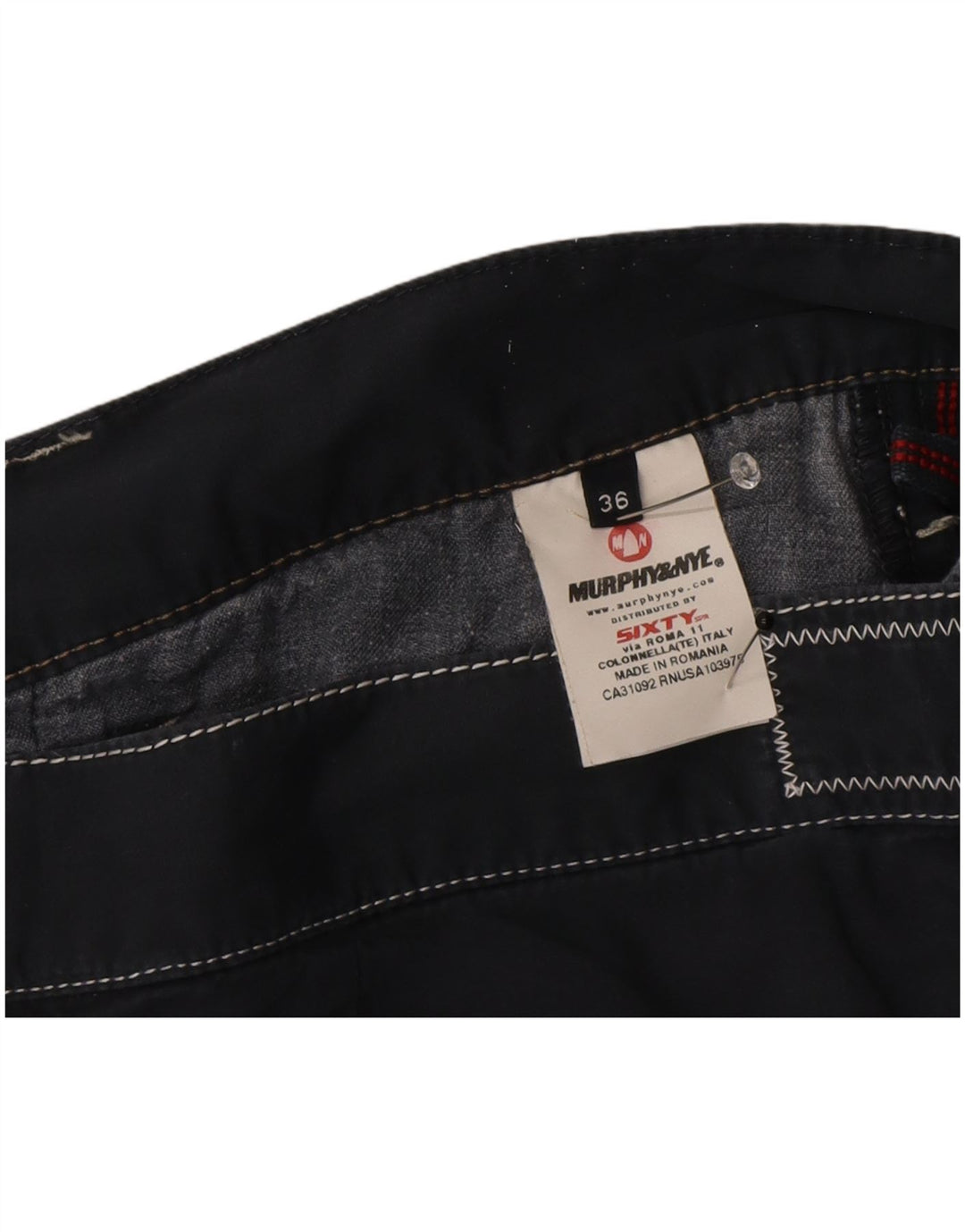 Ανδρικό σορτς chino Murphy & Nye W36 Large Navy Blue από βαμβάκι