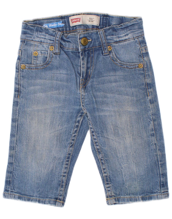 Τζιν σορτς Levi's Boys 511 Slim Fit 3-4 ετών W20 Μπλε βαμβακερό