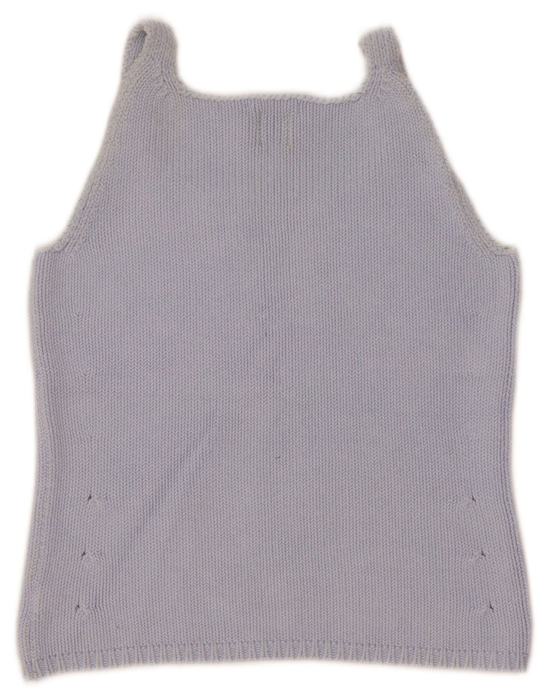 Gap Womens Crop Knit Cami Top UK 8 Small Blue Cotton