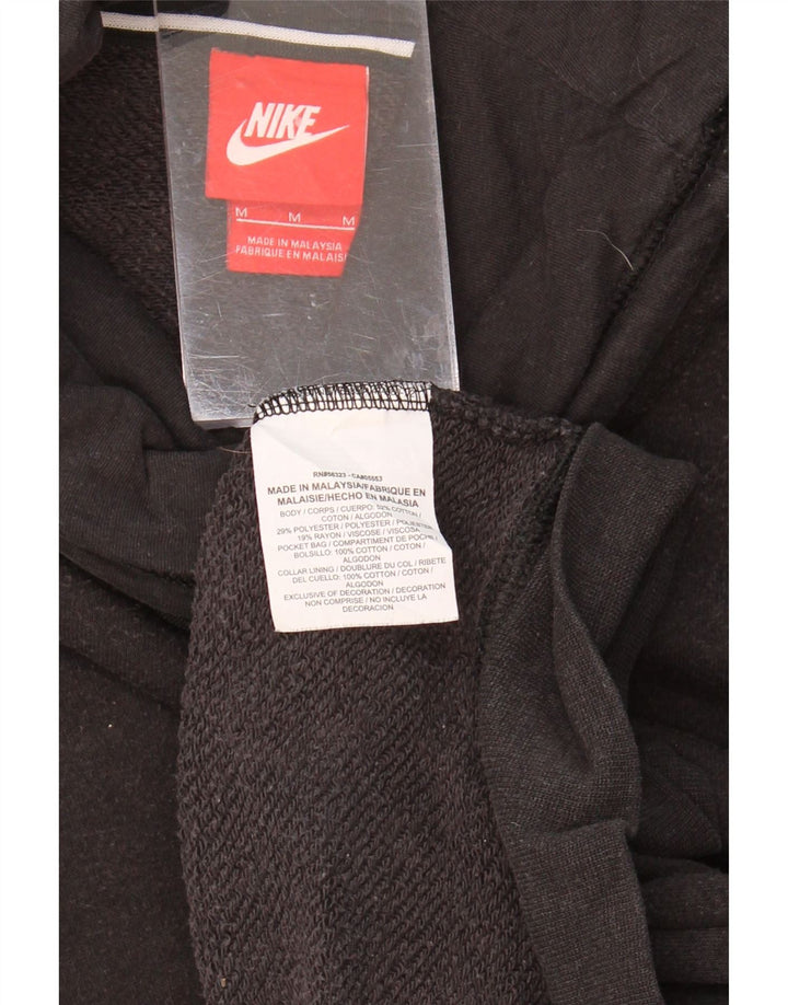 NIKE Womens Roll Neck Sweatshirt Jumper UK 14 Medium Black Cotton Vintage Nike and Second-Hand Nike from Messina Hembry 