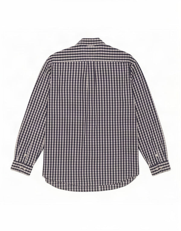 Ανδρικό πουκάμισο Tommy Hilfiger XL Navy Blue Gingham Cotton