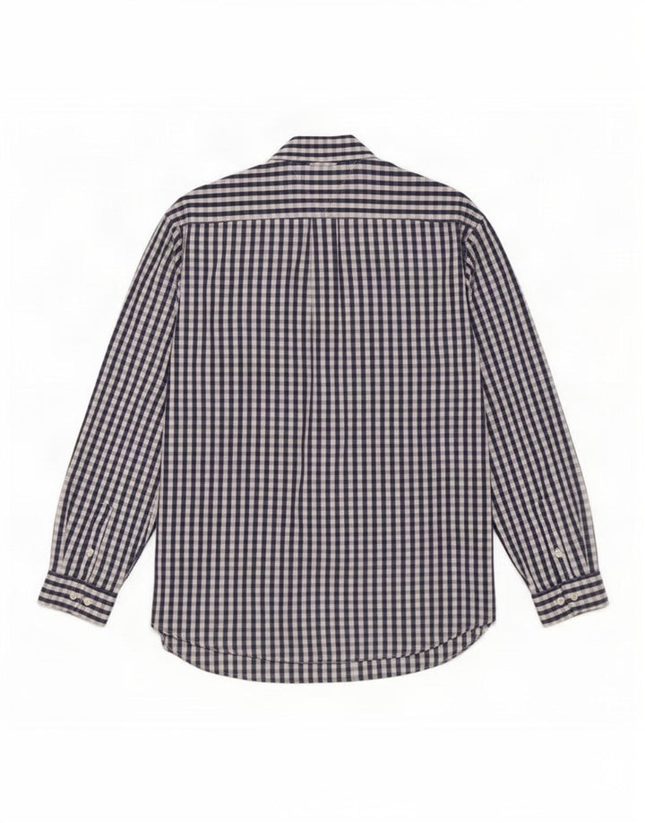 Ανδρικό πουκάμισο Tommy Hilfiger XL Navy Blue Gingham Cotton