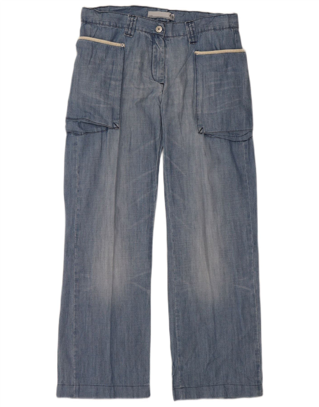 SERGIO TACCHINI Γυναικείο φαρδύ τζιν IT 44 Medium W30 L28 Μπλε βαμβακερό