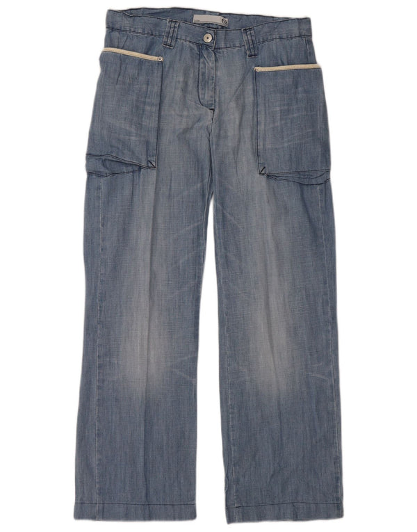 SERGIO TACCHINI Womens Loose Jeans IT 44 Medium W30 L28 Blue Cotton