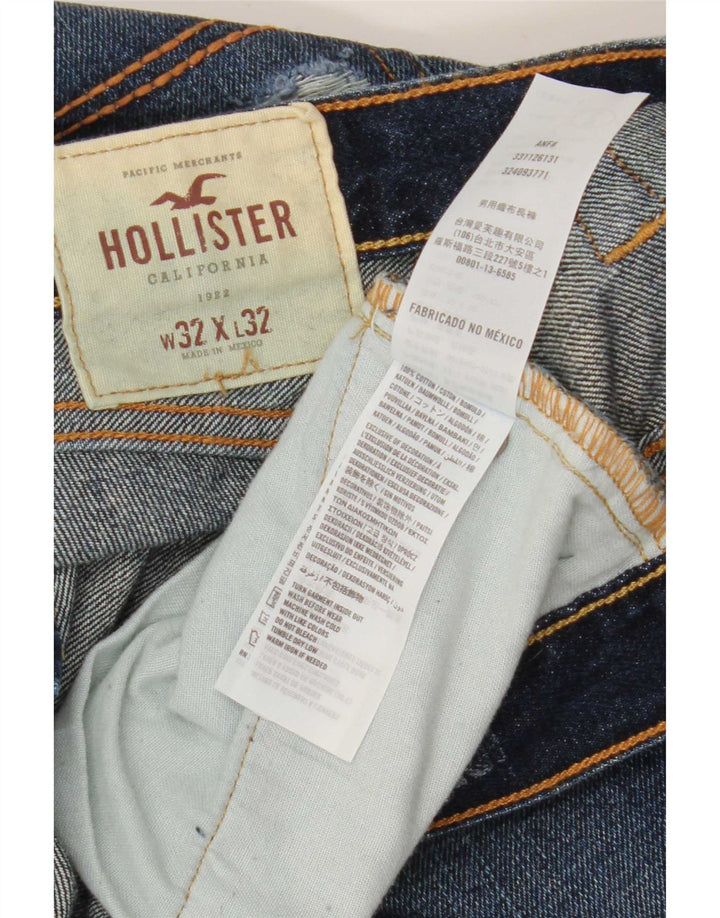 Ανδρικό τζιν Hollister Distressed Bootcut W32 L32 Μπλε βαμβακερό