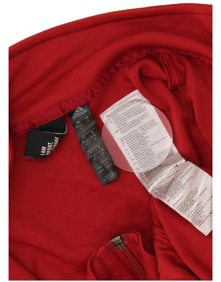 Γυναικεία αθλητική φόρμα Adidas Top Jacket UK 12/14 Medium Burgundy Polyester