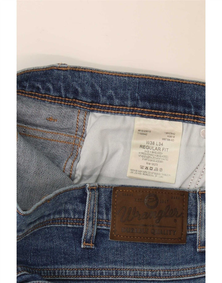 Ανδρικό τζιν ίσιο Wrangler Regular Fit W38 L34 Μπλε βαμβακερό
