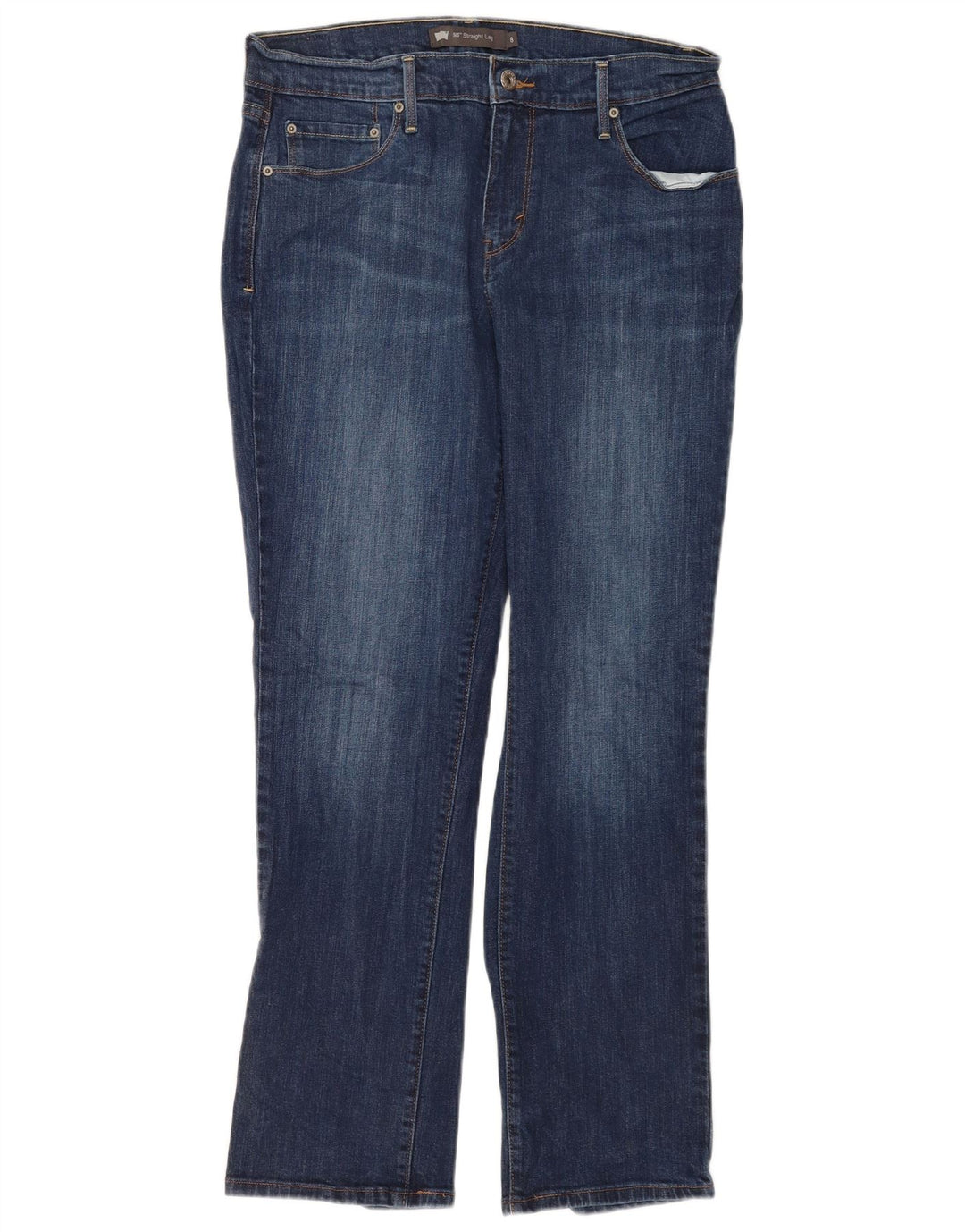Γυναικείο Levi's 505 Straight Jeans US 8 Medium W29 L30 Μπλε βαμβακερό