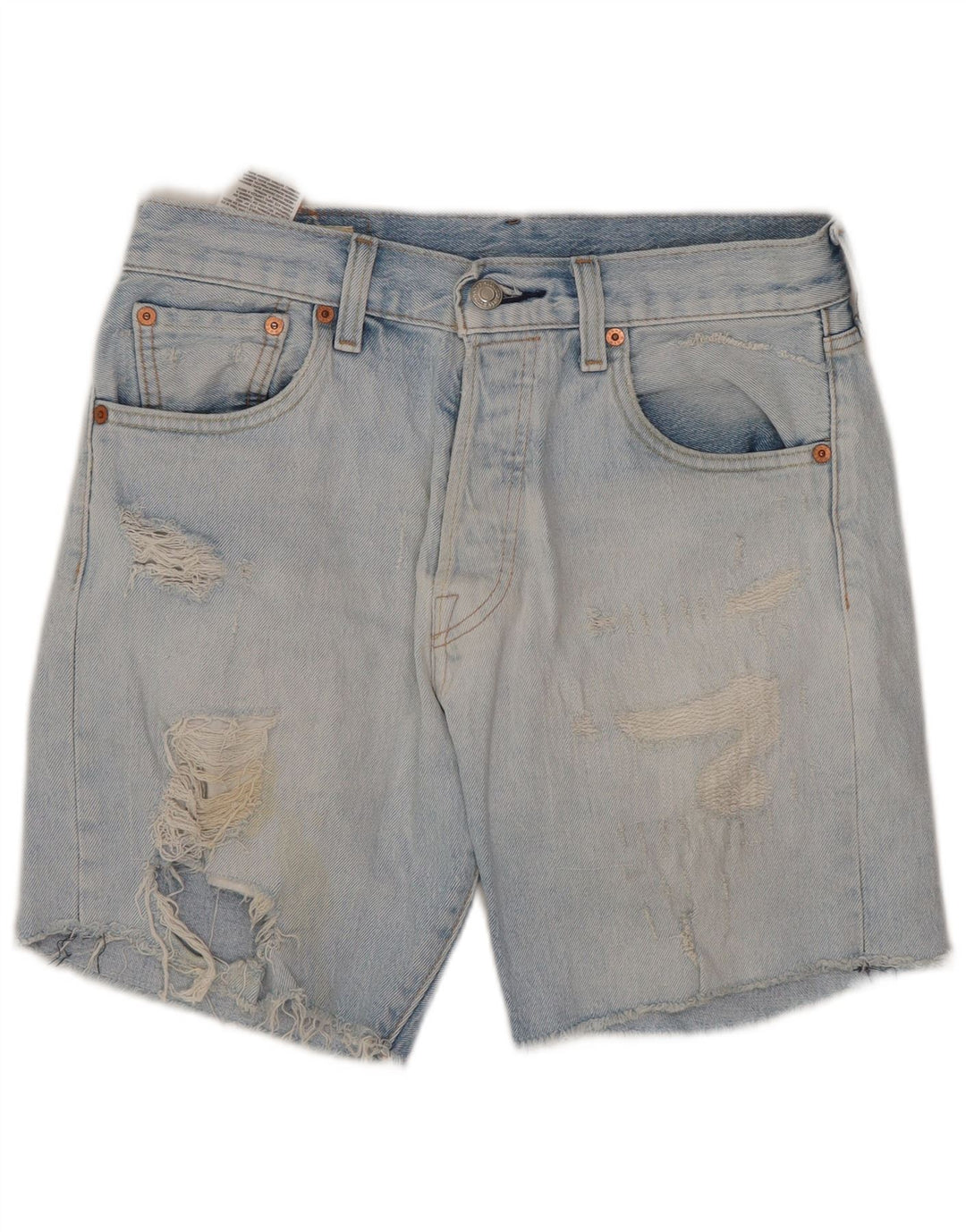 LEVI'S γυναικείο 501 ψηλόμεσο τζιν σορτς W29 μεσαίο μπλε