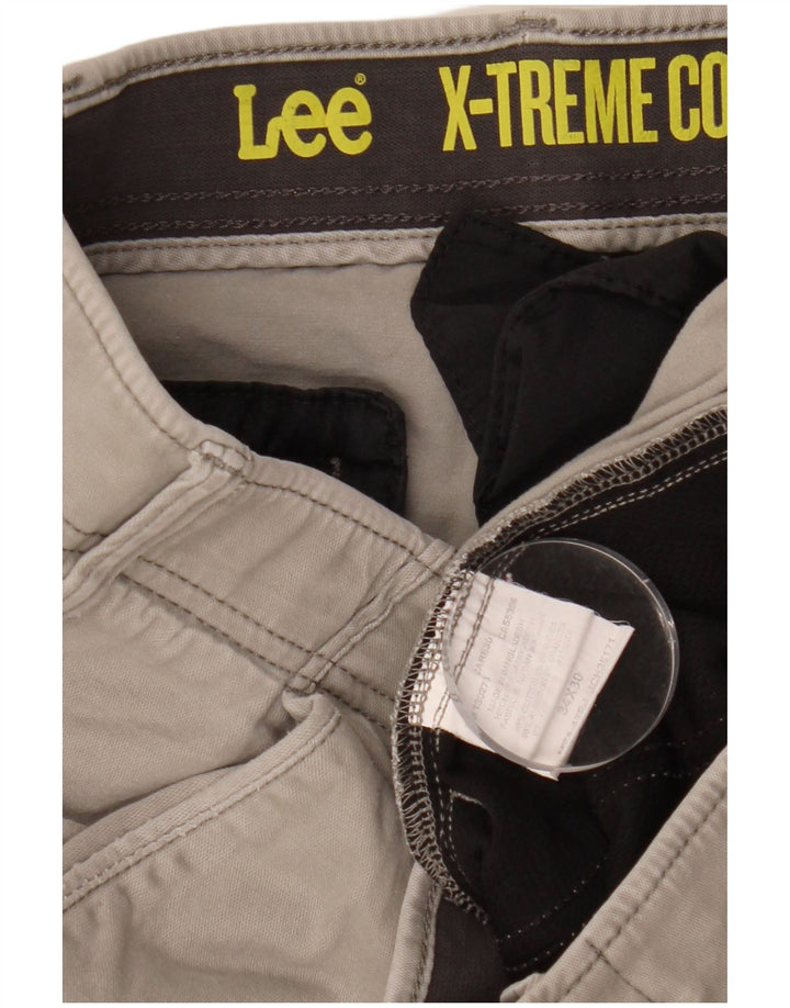 LEE Ανδρικό X-treme Comfort ίσιο παντελόνι Chino W34 L30 Γκρι βαμβακερό