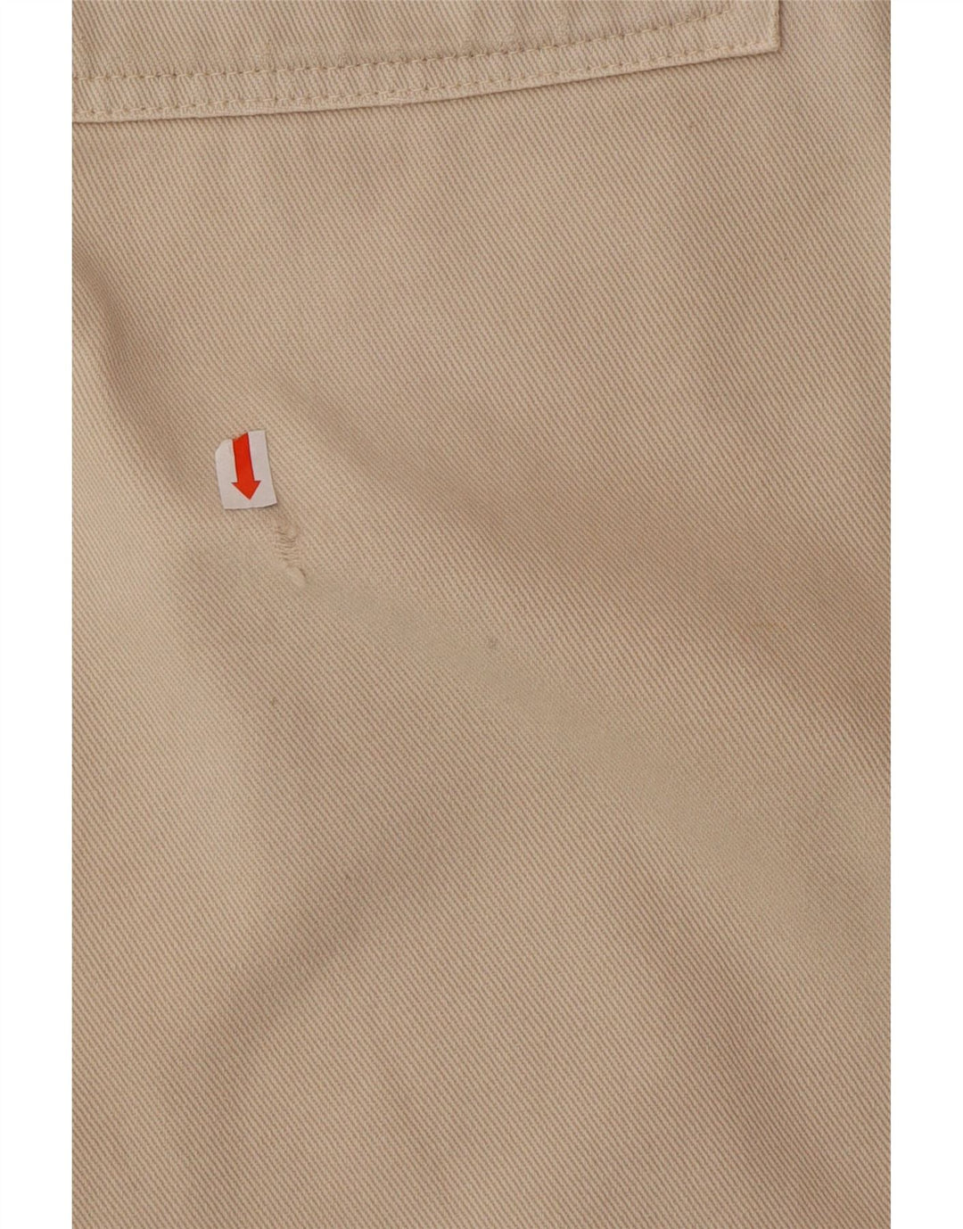 KLIXS Mens Straight Cargo Trousers IT 48 Medium W34 L30 Beige Cotton