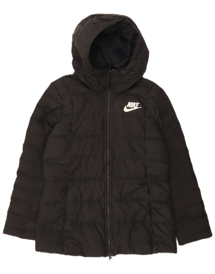 Γυναικείο μπουφάν Nike με κουκούλα με επένδυση UK 12 Medium Grey