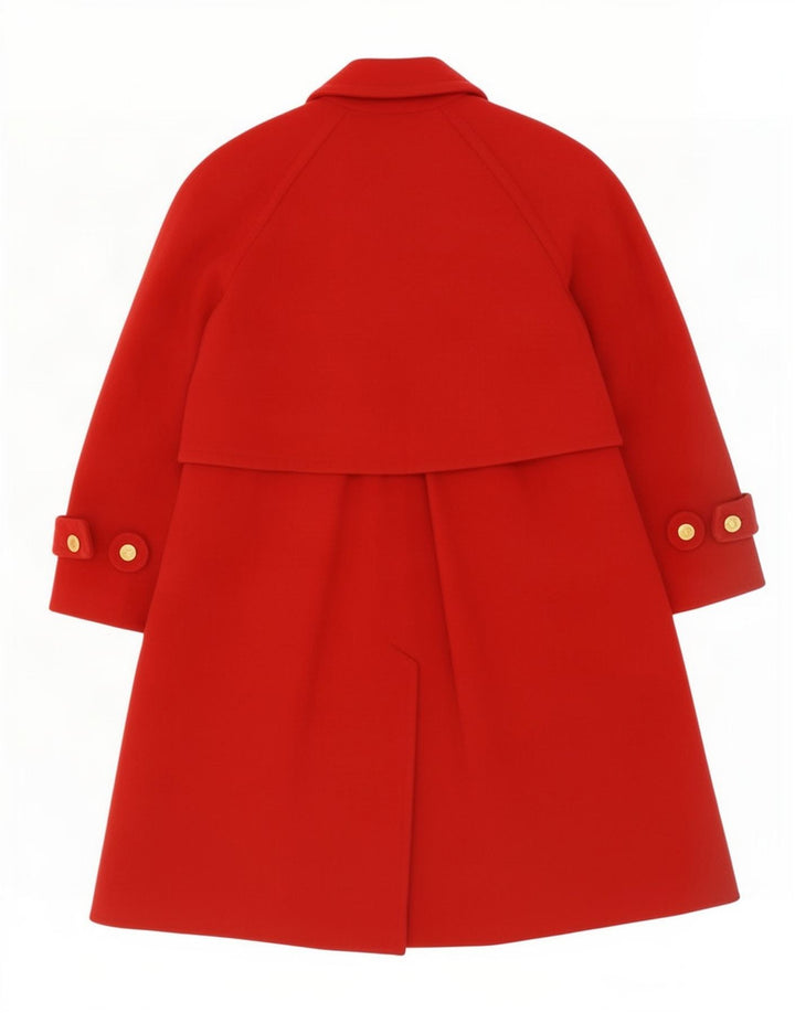 Vintage Γυναικείο Oversized Πανωφόρι EU 40 Μεσαίο κόκκινο μαλλί
