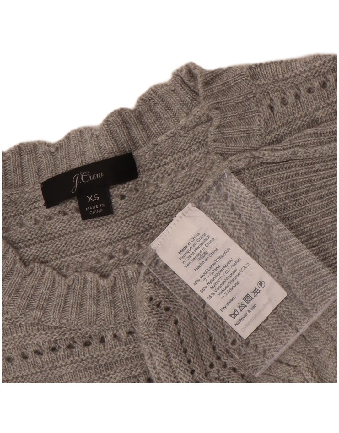 Γυναικείο πουλόβερ J. Crew Boat Neck Jumper UK 6 XS Grey Wool